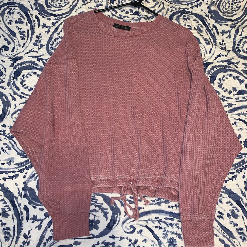 Mauve Light Waffle Long Sleeve